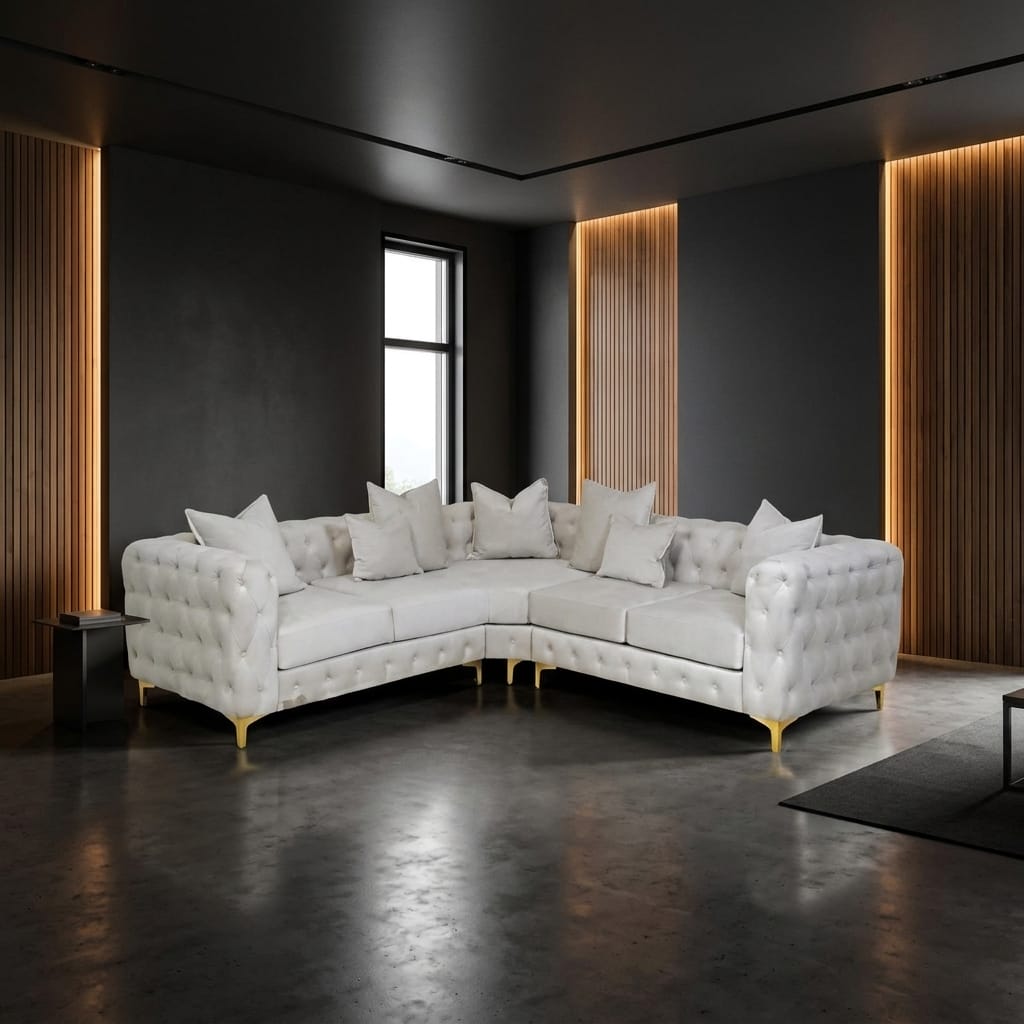 Italian Chesterfield Corner — corner sofa for sale in the UK, cash on delivery